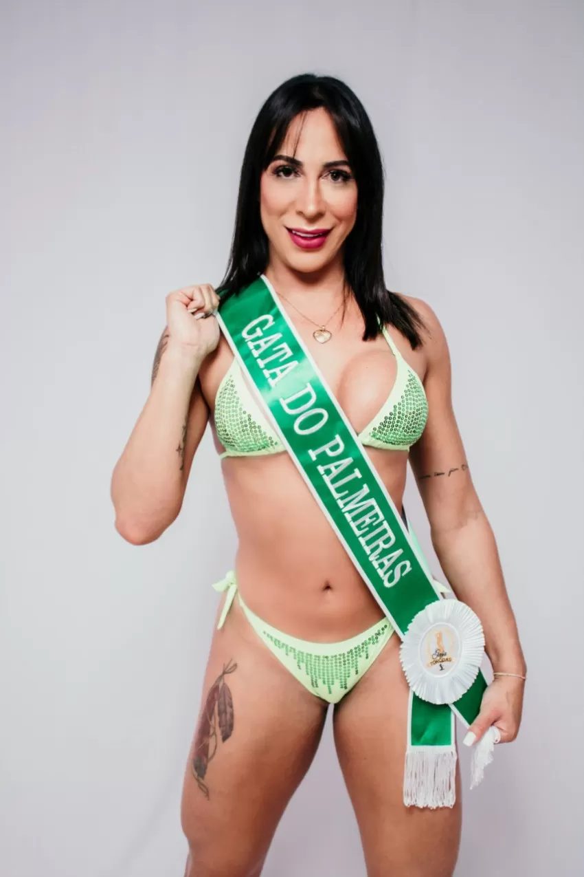 Ex Miss Bumbum e Gata do Palmeiras Pâmella Michelinny revela paquera