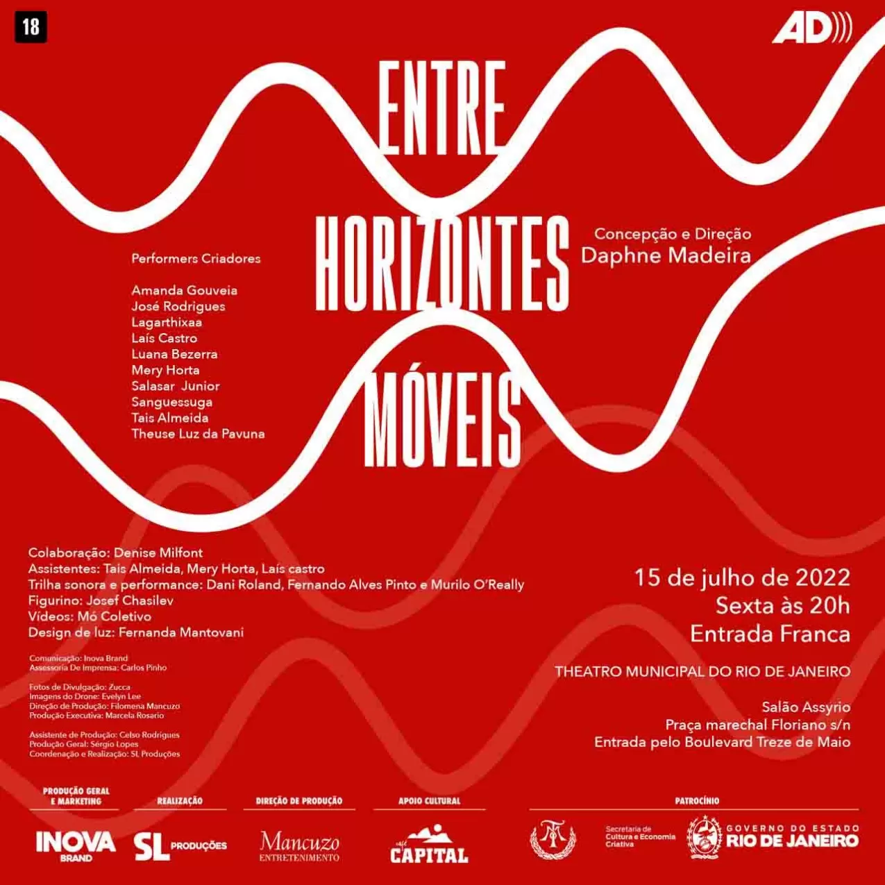 Programação de aniversário do Theatro Municipal recebe a estreia do espetáculo "Entre Horizontes Móveis" em apresentação 5 Programação de aniversário do Theatro Municipal recebe a estreia do espetáculo "Entre Horizontes Móveis" em apresentação