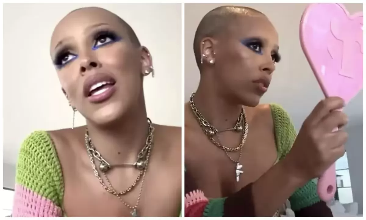 Doja Cat explica porque decidiu raspar a cabeça 1 Doja Cat explica porque decidiu raspar a cabeça