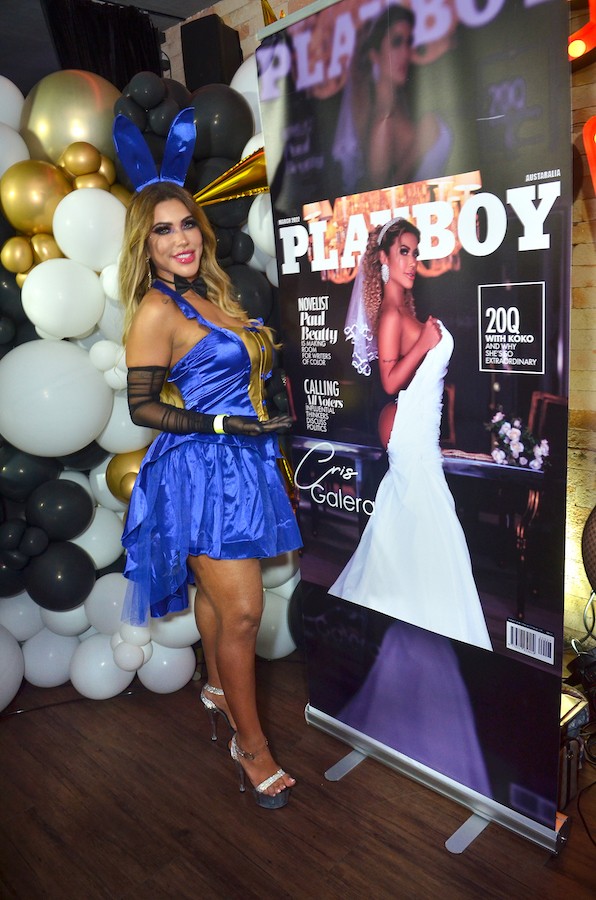 Modelo Cris Galera lança sua capa da revista Playboy em São Paulo com presença de ex-participantes de A Fazenda e namorado